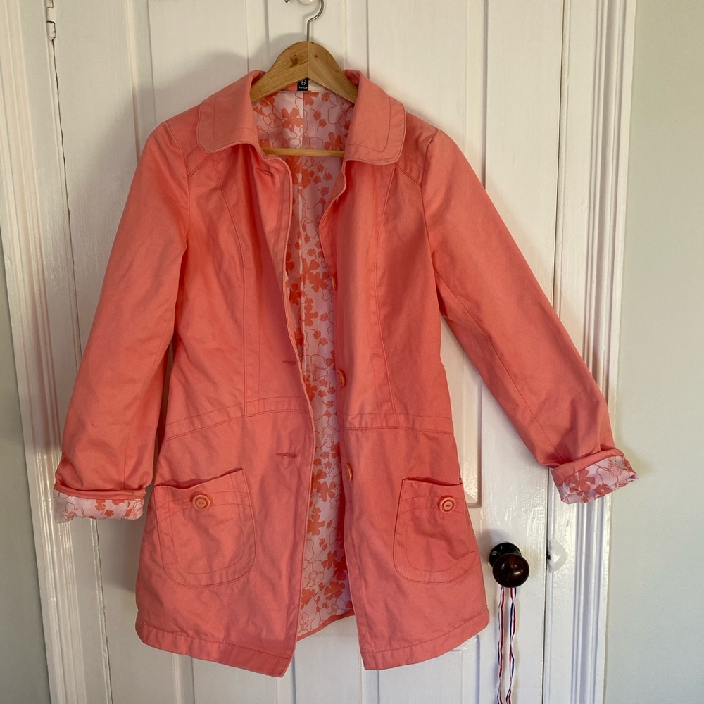 Pink Cotton Spring Coat 🌸
